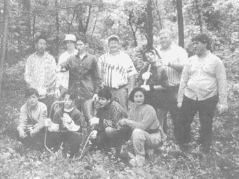 Clean up day at the Brown Cemetery