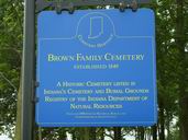 Brown Family Cemetery Sign